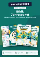 Vorschau - Arbeitsblätter - Tierethik, Jahrespaket Ethik, Klasse 9 - Deckblatt