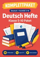 Vorschau - Arbeitsblätter - Deutsch Klasse 5-10 Hefte Paket - Deckblatt