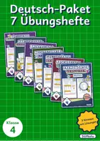 Vorschau - Arbeitsblätter - Deutsch Klasse 4 Paket | Textsorten, Wörtliche Rede, Gegenstände beschreiben, Fremdwörter - Deckblatt
