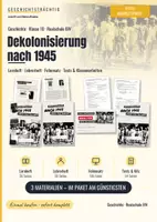 Vorschau - Unterrichtsreihen - Dekolonisierung nach 1945 – Komplettpaket Geschichte Klasse 10: Lernheft, Foliensatz, Tests | Geschichtsträchtig - Deckblatt