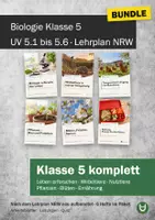 Vorschau - Unterrichtsreihen - Biologie Klasse 5 komplett: Bundle Lehrplan NRW - Deckblatt