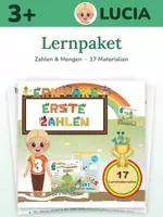 Vorschau - Unterrichtsreihen - Zahlen & Mengen Lernpaket ab 3 Jahren – 17 Materialien | Mengen bündeln, Zahlenraum bis 4 | dreifach differenziert - Deckblatt
