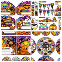 Vorschau - Mal- und Bastelvorlagen - Materialpaket zu Helloween: Mandalas, Erklärtext, verschiedene Bastelmaterialien - Deckblatt