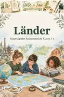 Vorschau - Arbeitsblätter - Länder Klasse 3-4 Materialpaket - Deckblatt