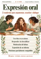 Vista previa - Hojas de trabajo - Expresión oral: 5 cuadernos de Lengua 3.º–4.º ESO - Portada