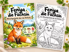 Vorschau - Arbeitsblätter - Fenya die Füchsin – Bundle Farbe & Schwarz-Weiß - Deckblatt