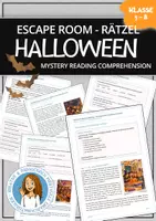 Vorschau - Arbeitsblätter - Mystery Reading Comprehension Tasks 🎃 WACHSENDES Materialpaket - Deckblatt