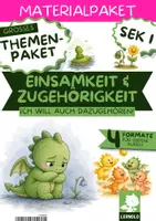 Vorschau - Stundenentwürfe - Einsamkeit & Zugehörigkeit Unterrichtsmaterial Klasse 5 6 7 8 9 10 | Arbeitsblätter, Workshop, Kurzgeschichten & Vertretungsstunde | Themenpaket gegen Ausgrenzung - Deckblatt