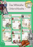 Vorschau - Stundenentwürfe - Mittelalter Unterrichtsreihe Materialpaket - Deckblatt