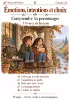 Aperçu - Feuilles d'exercices - Émotions, intentions et choix : 5 livrets de français 6e - Page de couverture