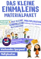 Vorschau - Arbeitsblätter - Das kleine Einmaleins / 1x1 - Arbeitsblätter, Malreihen, Maulaufgaben & Übungen | Materialpaket Multiplikation Mathe Klasse 2-4 - Deckblatt
