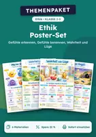Vorschau - Poster - Gefühle erkennen, Poster-Set Ethik, Klasse 1-3 - Deckblatt