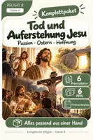 Vorschau - Stundenentwürfe - RELIGIO 8 – Tod und Auferstehung Jesu | Komplettpaket mit 6 ABs, 6 PPPs & Förderwochenplan - Deckblatt