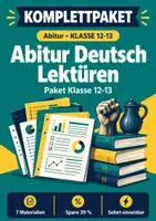 Vorschau - Arbeitsblätter - Abitur Deutsch Lektüren und Lyrik Paket - Deckblatt