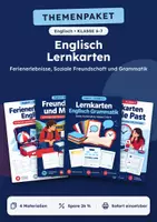 Vorschau - Spiele - Ferienerlebnisse, Lernkarten-Set Englisch, Klasse 6-7 - Deckblatt