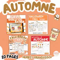 Vorschau - Arbeitsblätter - Herbst Französisch & Englisch – Materialpaket | Aktivitäten, Spiele & Arbeitsblätter - Deckblatt