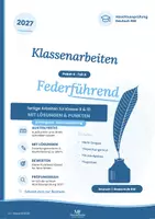 Vorschau - Arbeitsblätter - Materialpaket 4 Klassenarbeiten Deutsch RS BW Klasse 9/10 Textverständnis und Argumentieren Abschlussprüfung 2027 - Deckblatt