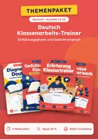 Vorschau - Arbeitsblätter - Lyrik, Klassenarbeiten Deutsch, Klasse 11-13 - Deckblatt