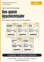 Vorschau - Unterrichtsreihen - Jahrespaket Geschichte Klasse 6: alle 5 Themenhefte mit Lehrerheft, Folien, Tests | Geschichtsträchtig - Deckblatt