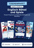 Vorschau - Arbeitsblätter - Rätsel- und Spiele-Set Englisch, Klasse 5-6 - Deckblatt
