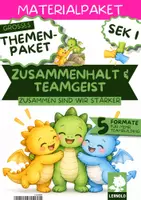 Vorschau - Stundenentwürfe - Klassengemeinschaft stärken Unterrichtsmaterial Klasse 5 6 7 8 9 10 | Stationenlernen, Workshop, Kartenset, Ritual & Kurzgeschichten | Themenpaket vor der Klassenfahrt - Deckblatt