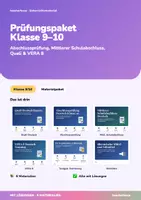 Vorschau - Unterrichtsreihen - Prüfungspaket Deutsch Klasse 9–10 | Abschlussprüfung, Mittlerer Schulabschluss, Quali & VERA 8 | Übungsprüfungen + Merkblätter | mit Lösungen - Deckblatt