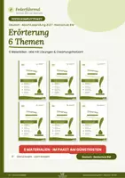 Vorschau - Arbeitsblätter - Paket: Erörterung – 6 Themen, Übung & Klassenarbeit mit Lösungen | Abschlussprüfung 2027 RS BW - Deckblatt