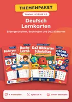 Vorschau - Arbeitsblätter - Bildergeschichten, Lernkarten-Set Deutsch, Klasse 1-2 - Deckblatt