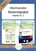 Vorschau - Spiele - Wachsendes Materialpaket Mathe Kl. 2 - Deckblatt