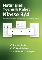 Vorschau - Arbeitsblätter - Sachunterricht Natur und Technik Paket Klasse 3/4 – Müll und Recycling, Bauen und Erfinden, Tablet-Führerschein (3 Arbeitshefte, HSU) - Deckblatt