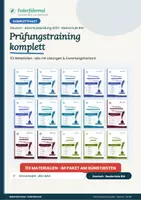 Vorschau - Stundenentwürfe - Prüfungstraining komplett | Abschlussprüfung Deutsch 2027 RS BW | alle Klassenarbeiten, Übungsprüfungen & Erörterungen: 113 Materialien | Federführend - Deckblatt