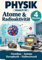 Vorschau - Arbeitsblätter - Physik Klasse 9–10 – Atome, Isotope und Radioaktivität – 4 Materialien - Deckblatt