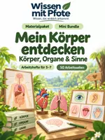 Vorschau - Arbeitsblätter - Materialpaket: Gesund leben – Ernährung, Bewegung & Körperwissen | Mini Bundle | Klasse 5–7 - Deckblatt