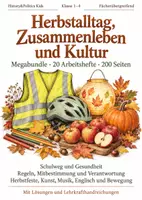 Vorschau - Arbeitsblätter - Herbstalltag Zusammenleben und Kultur Megabundle Klasse 1–4 - Deckblatt