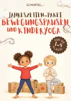 Vorschau - Mal- und Bastelvorlagen - Bewegungspausen Kinderyoga Jahreszeiten Paket - Deckblatt