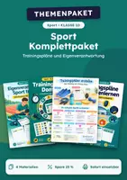 Vorschau - Arbeitsblätter - Trainingspläne, Komplettpaket Sport, Klasse 10 - Deckblatt