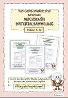 Vorschau - Arbeitsblätter - wachsendes Materialpaket - das (Neo-) Sokratische Gespräch - Deckblatt