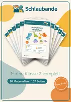Vorschau - Unterrichtsreihen - Mathe Klasse 2 komplett - Deckblatt