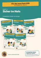Vorschau - Arbeitsblätter - Sicherheit im Internet Klasse 5 6 | 5 Arbeitshefte mit Lösungen | Passwörter, Datenschutz, Cybermobbing | KiDi – Digital durchblicken Paket 5 - Deckblatt
