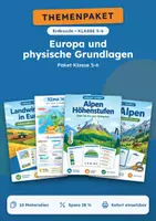Vorschau - Arbeitsblätter - Europa Erdkunde, Paket mit 10 Materialien, Klasse 5-6 - Deckblatt