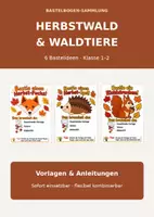 Vorschau - Arbeitsblätter - Bastelbogen-Sammlung Herbstwald und Waldtiere – Klasse 1–2 - Deckblatt