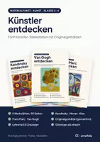 Vorschau - Unterrichtsreihen - Künstler entdecken – Materialpaket Kunst Klasse 2–4 | Kandinsky, Monet, Klee, Franz Marc, Van Gogh - Deckblatt