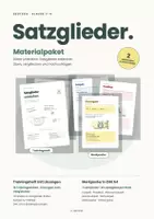 Vorschau - Arbeitsblätter - Materialpaket Satzglieder: Lernposter und Trainingsheft - Deckblatt