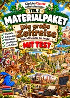 Vorschau - Test - Materialpaket: Die große Zeitreise – Teil 2 | Lernhefte & Wissenstests - Deckblatt
