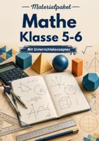 Vorschau - Arbeitsblätter - Mathe Klasse 5-6 Bundle - Deckblatt