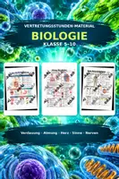 Vorschau - Arbeitsblätter - Vertretungsstunde Biologie Klasse 5–10 Menschlicher Körper, Organe und Nervensystem - Deckblatt