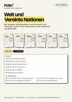 Vorschau - Stundenentwürfe - Weltpolitik Materialpaket: UN, Völkerrecht, Mercosur, Hochsee, Mond, Weltkarte - Deckblatt