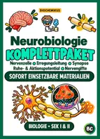 Vorschau - Stundenentwürfe - Neurobiologie Unterrichtsmaterial – Nervenzelle, Ruhepotential, Aktionspotential, Synapse & Nervengifte | Komplettpaket Sek I & II - Deckblatt