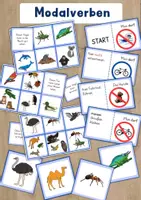 Vorschau - Spiele - Modalverben Spiele DaF DaZ A1 - Deckblatt