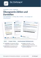 Vorschau - Arbeitsblätter - Übungsserie Zählen und Darstellen (Kl. 5) – 3 Blätter mit Lösungen - Deckblatt